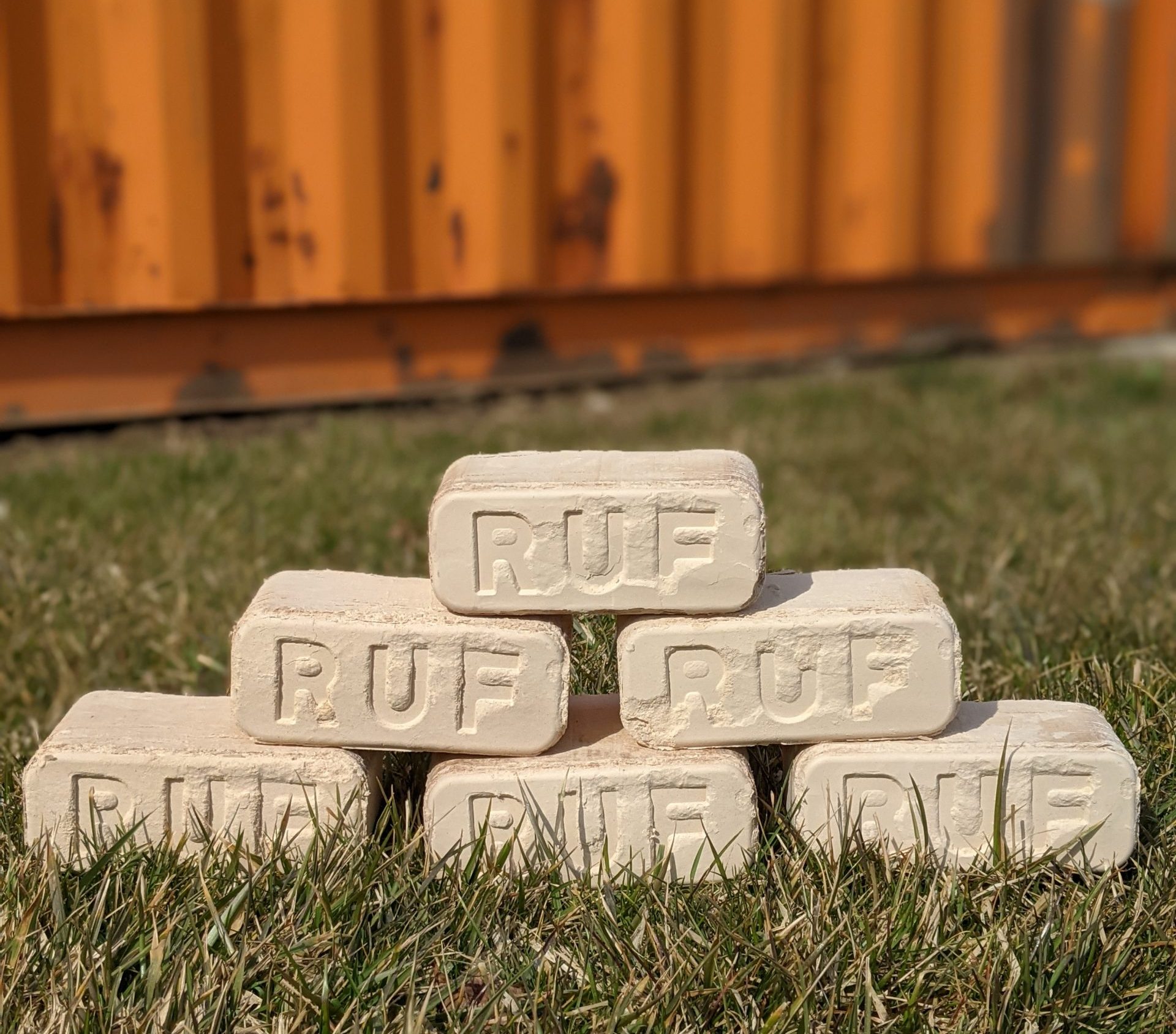 Sander dust briquettes